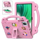 For Blackview Oscal Pad 15 2023 10.36/Tab 11 Handle Kickstand Children EVA Shockproof Tablet Case(Pink) - 1