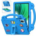 For Blackview Oscal Pad 15 2023 10.36/Tab 11 Handle Kickstand Children EVA Shockproof Tablet Case(Sky Blue) - 1