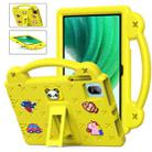 For Blackview Oscal Pad 15 2023 10.36/Tab 11 Handle Kickstand Children EVA Shockproof Tablet Case(Yellow) - 1