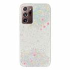 For Samsung Galaxy Note20 Ultra Dreamy Star Glitter Epoxy TPU Phone Case(Transparent) - 1