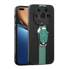 For Honor Magic3 Pro Magnetic Litchi Leather Back Phone Case with Holder(Green) - 1