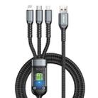 ENKAY 3-in-1 5A USB to Type-C / 8 Pin / Micro USB Fast Charging Cable with Indicator Light, Length: 1.2m - 1
