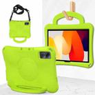 For Xiaomi Redmi Pad SE 11 2023 Handle Football Shaped EVA Shockproof Tablet Case(Grass Green) - 1