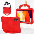 For Xiaomi Redmi Pad SE 11 2023 Handle Football Shaped EVA Shockproof Tablet Case(Red) - 1