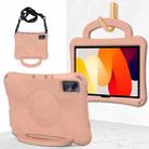 For Xiaomi Redmi Pad SE 11 2023 Handle Football Shaped EVA Shockproof Tablet Case(Light Pink) - 1
