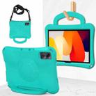 For Xiaomi Redmi Pad SE 11 2023 Handle Football Shaped EVA Shockproof Tablet Case(Mint  Green) - 1