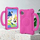 For Redmi Pad SE 8.7 2024 Handle Football Shaped EVA Shockproof Tablet Case(Rose Red) - 3