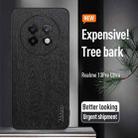 For Realme 13 Pro+ Tree Bark Leather Shockproof Phone Case(Black) - 2