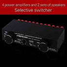 B071 4 Input 2 Output or 2 In 4 Out Power Amplifier Speaker Selector Switcher - 4