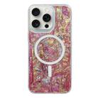 For iPhone 15 Pro Max Shell Texture Multicolor MagSafe TPU Phone Case(Roige) - 1