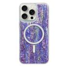 For iPhone 15 Pro Shell Texture Multicolor MagSafe TPU Phone Case(Purple) - 1