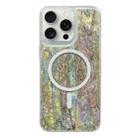 For iPhone 15 Pro Shell Texture Multicolor MagSafe TPU Phone Case(Olive Colour) - 1