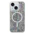 For iPhone 15 Shell Texture Multicolor MagSafe TPU Phone Case(Silver Gray) - 1