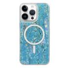 For iPhone 14 Pro Shell Texture Multicolor MagSafe TPU Phone Case(Sky Blue) - 1