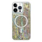 For iPhone 14 Pro Shell Texture Multicolor MagSafe TPU Phone Case(Olive Colour) - 1