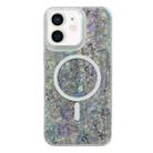 For iPhone 12 / 12 Pro Shell Texture Multicolor MagSafe TPU Phone Case(Silver Gray) - 1