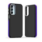 For Samsung Galaxy A25 5G Dual-Color Shockproof TPU Phone Case(Purple) - 1