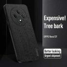 For  OPPO Reno12 F 5G Tree Bark Leather Shockproof Phone Case(Grey) - 3