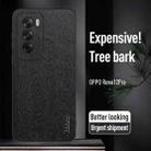 For OPPO Reno12 Pro Global Tree Bark Leather Shockproof Phone Case(Black) - 2