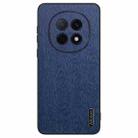 For  OPPO A5  Pro China Tree Bark Leather Shockproof Phone Case(Blue) - 1