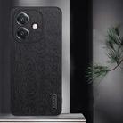 For OPPO  A5 Pro Global Tree Bark Leather Shockproof Phone Case(Blue) - 2