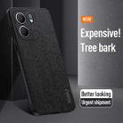 For OPPO A5X Tree Bark Leather Shockproof Phone Case(Grey) - 3