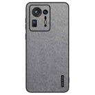 For Xiaomi Mix 4 Tree Bark Leather Shockproof Phone Case(Grey) - 1