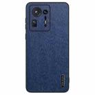 For Xiaomi Mix 4 Tree Bark Leather Shockproof Phone Case(Blue) - 1