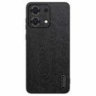 For Xiaomi Redmi Note 13 Pro 5G Tree Bark Leather Shockproof Phone Case(Black) - 1