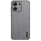 For Xiaomi Redmi Note 13 Pro 5G Tree Bark Leather Shockproof Phone Case(Grey) - 1