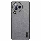 For Xiaomi Civi 3 Tree Bark Leather Shockproof Phone Case(Grey) - 1