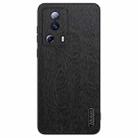 For Xiaomi Civi 2 Tree Bark Leather Shockproof Phone Case(Black) - 1