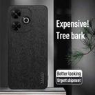 For Xiaomi Redmi 13 4G Tree Bark Leather Shockproof Phone Case(Black) - 2