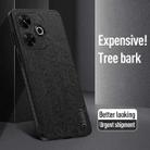 For Xiaomi Redmi 13 4G Tree Bark Leather Shockproof Phone Case(Black) - 3