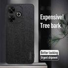 For Xiaomi Redmi 13 4G Tree Bark Leather Shockproof Phone Case(Grey) - 2