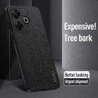 For Xiaomi Redmi 13 4G Tree Bark Leather Shockproof Phone Case(Grey) - 3