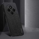 For Xiaomi Redmi 14C 4G Tree Bark Leather Shockproof Phone Case(Black) - 3