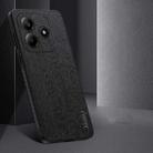 For Xiaomi Redmi Note 14 5G Tree Bark Leather Shockproof Phone Case(Grey) - 3