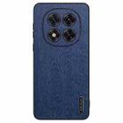 For Xiaomi Redmi Note 14 Pro Tree Bark Leather Shockproof Phone Case(Blue) - 1