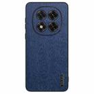 For Xiaomi Redmi Note 14 Pro+  Tree Bark Leather Shockproof Phone Case(Blue) - 1