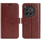 For OnePlus 12 R64 Texture Horizontal Flip Leather Phone Case(Brown) - 1