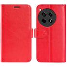 For OnePlus 12R R64 Texture Horizontal Flip Leather Phone Case(Red) - 1