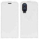 For OnePlus Nord CE4 Lite 5G R64 Texture Single Vertical Flip Leather Phone Case(White) - 1