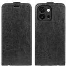 For OnePlus 13T R64 Texture Single Vertical Flip Leather Phone Case(Black) - 1