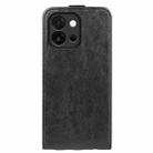 For OnePlus 13T R64 Texture Single Vertical Flip Leather Phone Case(Black) - 3