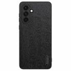 For Samsung Galaxy A16 4G Tree Bark Leather Shockproof Phone Case(Black) - 1