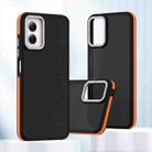 For Motorola Moto G Play 2024 Dual-Color Shockproof TPU Phone Case(Orange) - 1