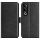 For OnePlus Ace 3V Dual-side Magnetic Buckle Horizontal Flip Leather Phone Case(Black) - 1