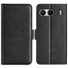 For OnePlus Nord 4 Dual-side Magnetic Buckle Horizontal Flip Leather Phone Case(Black) - 1
