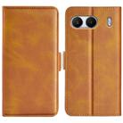 For OnePlus Nord 4 Dual-side Magnetic Buckle Horizontal Flip Leather Phone Case(Yellow) - 1